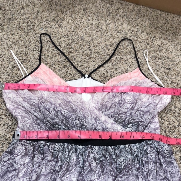 Badgley Mischka Twirling Butterfly Maxi Gown Formal Dress Size 12 Cream - Picture 10 of 11